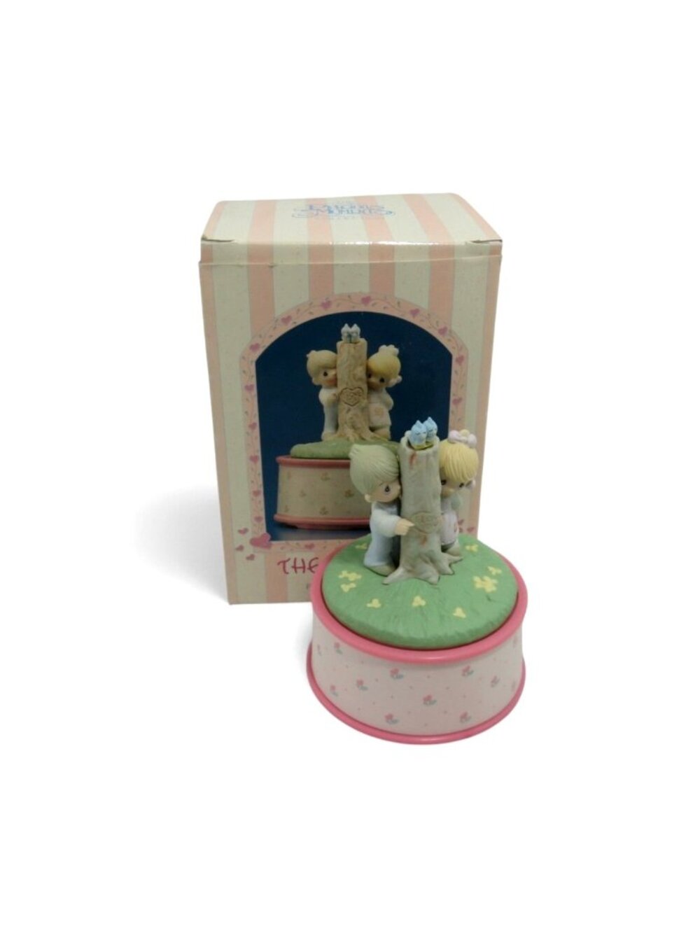 Precious Moments Thee I Love Musical Figurine Vintage Boxed